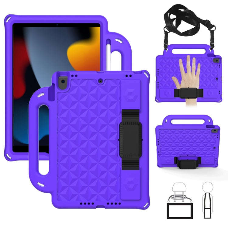 Diamond Back Design Style EVA Children's Fall Proof Cover Flat Protective Shell With Strap, For i...
