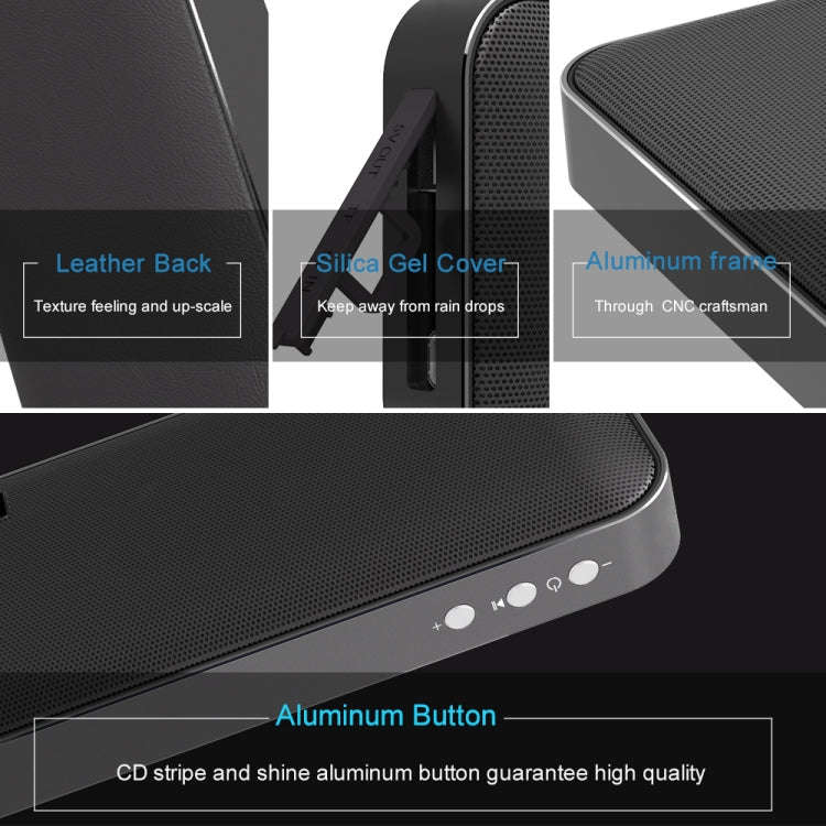 AEC BT-205 Portable Wireless Bluetooth Speaker Stereo Music Loudspeaker Built-in Microphone, Supp...