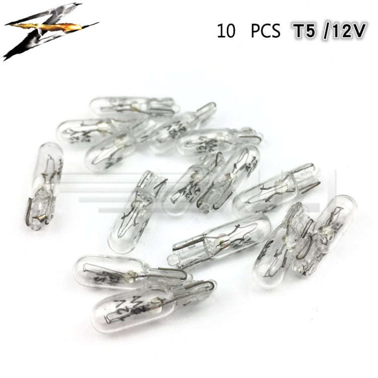 10 pcs T5 Car Instrument Meter Light Meter Replacement Lamp Amber 1.2W 12 V Lamps, T5