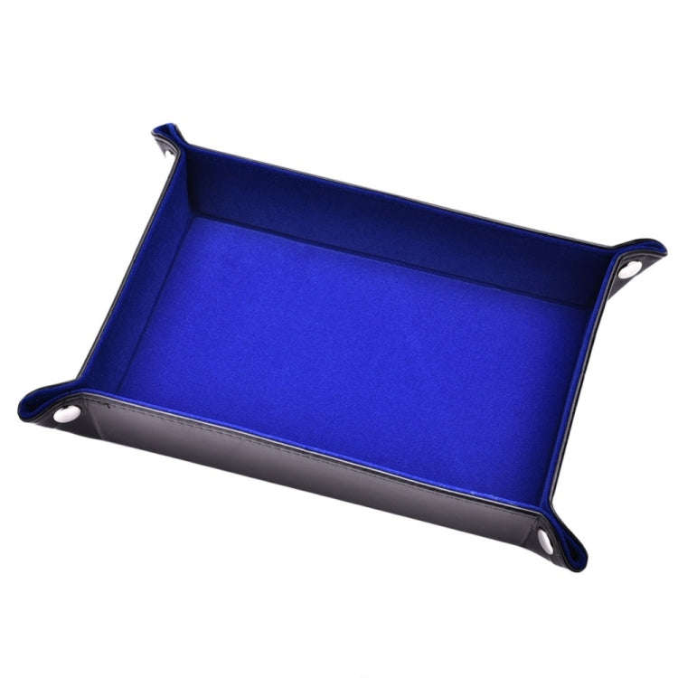 2 PCS PU Leather Folding Hexagonal Dice Game Bar Club Dice Storage Tray