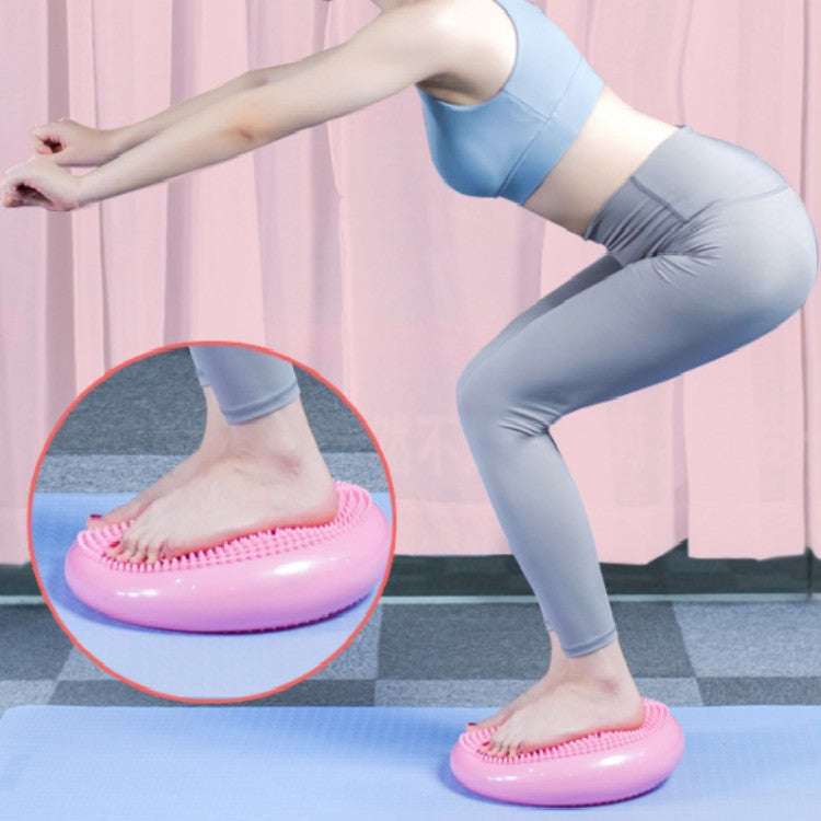 Thick Explosion-proof Yoga Special Massage Balance Cushion, Diameter: 33cm, 33cm Purple, 33cm Pin...