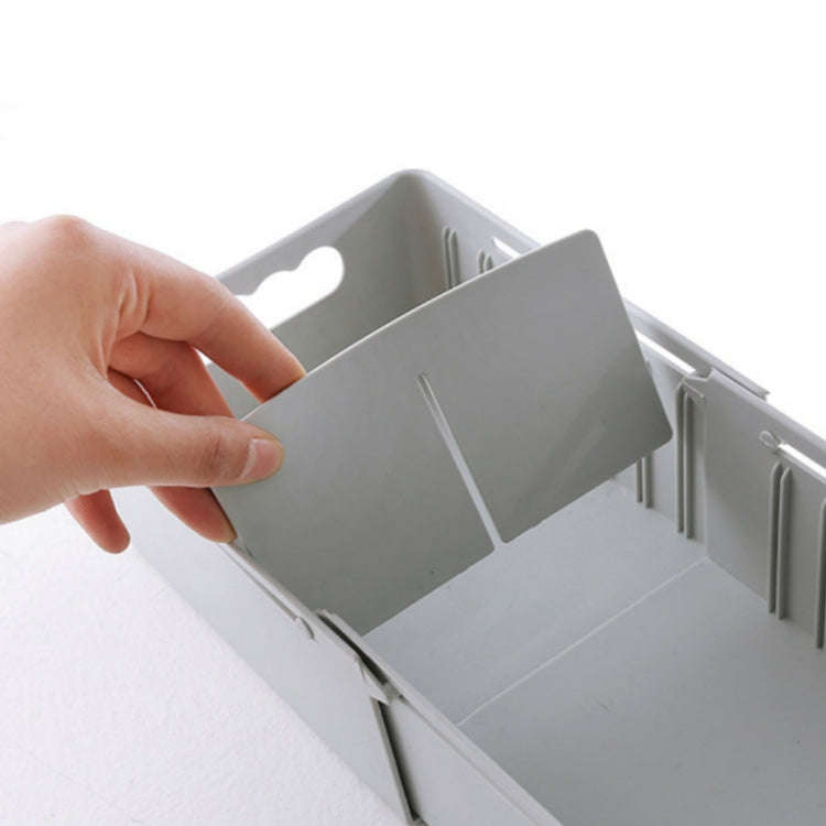 Retractable And Adjustable Three Pane Socks Storage Box