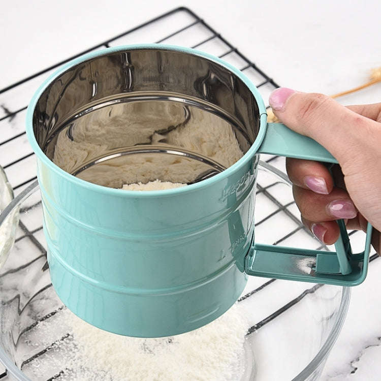 Stainless Steel  Flour Sieve Baking Tool Hand-Pressed Flour Sieve
