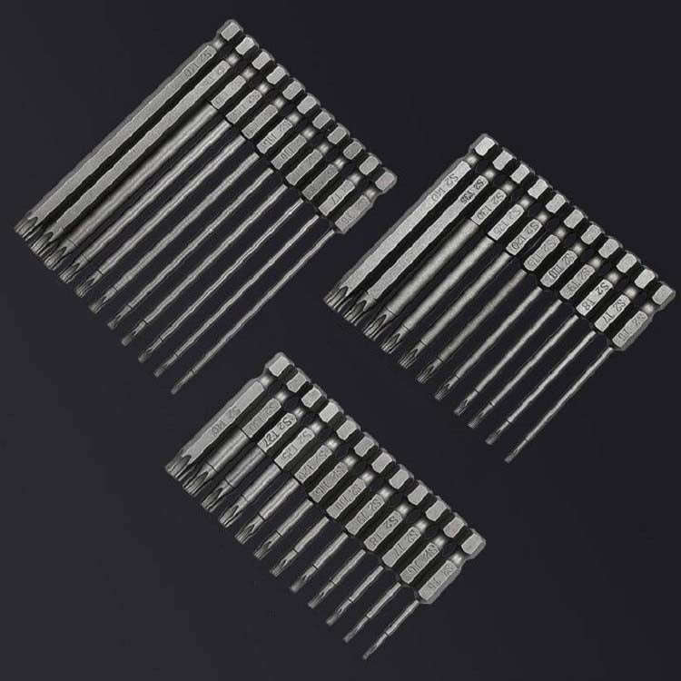 Plum Blossom Hollow Bit Multifunctional Peeling Bit Set, 12 PCS 50mm, 11 PCS 75mm, 11 PCS 100mm
