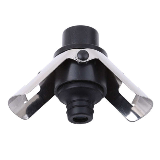 Push-button Stainless Steel Pumping Champagne Stopper Sparkling Champagne Snap Wing Vacuum Wine S...
