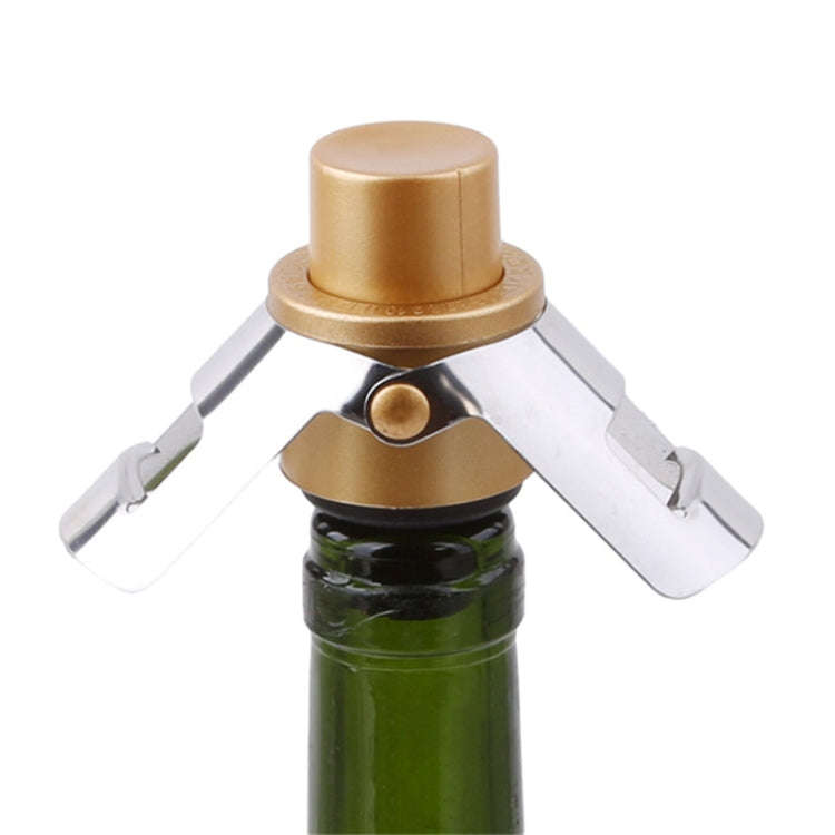 Push-button Stainless Steel Pumping Champagne Stopper Sparkling Champagne Snap Wing Vacuum Wine S...