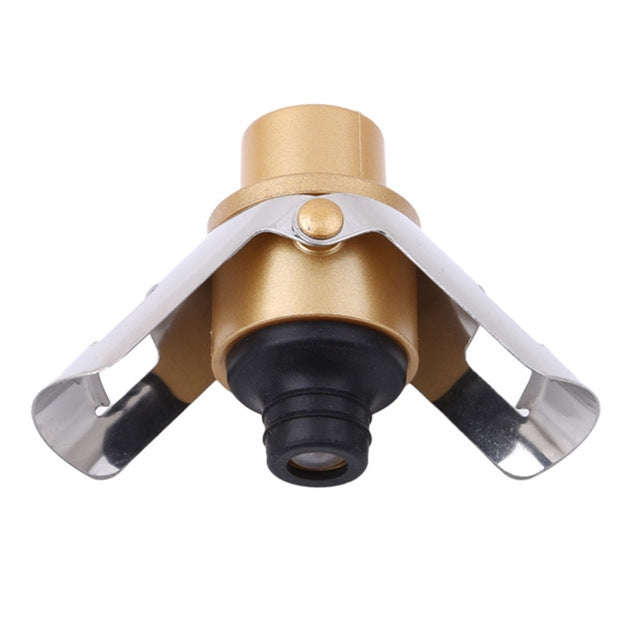 Push-button Stainless Steel Pumping Champagne Stopper Sparkling Champagne Snap Wing Vacuum Wine S...