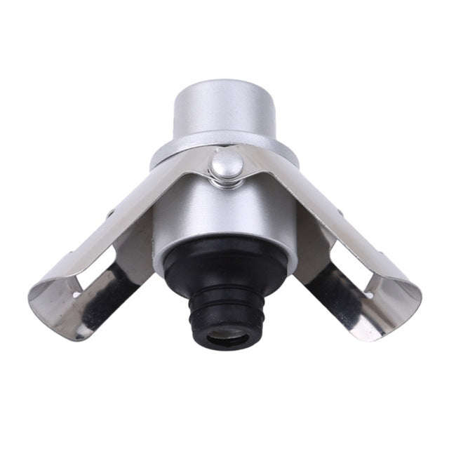 Push-button Stainless Steel Pumping Champagne Stopper Sparkling Champagne Snap Wing Vacuum Wine S...