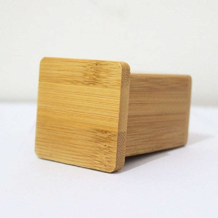 2 PCS Natural Bamboo Toothpick Box Square Restaurant Hotel Toothpick Can with Lid, Bamboo Toothpi...