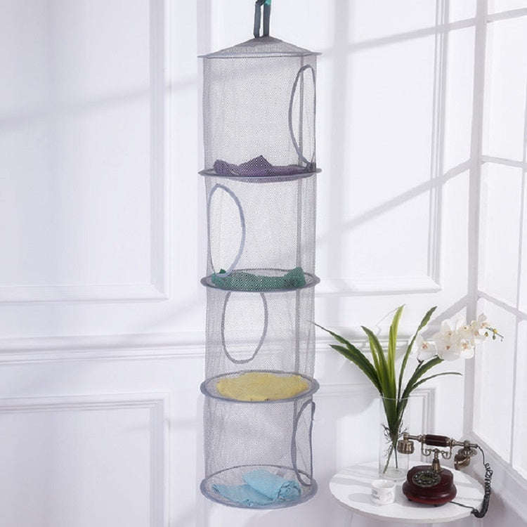 Foldable and Ventilated Four Box Toy Storage and Drying Basket