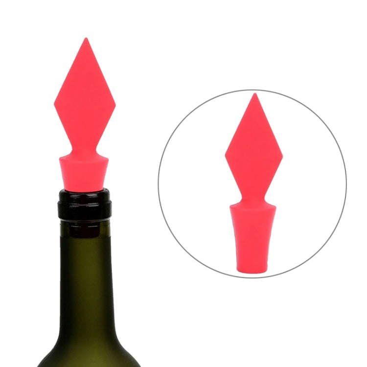 Silicone Wine Stopper Poker Series Wine Stopper, 12 PCS Peach Heart Shape, 12 PCS Poker Shape, 12...