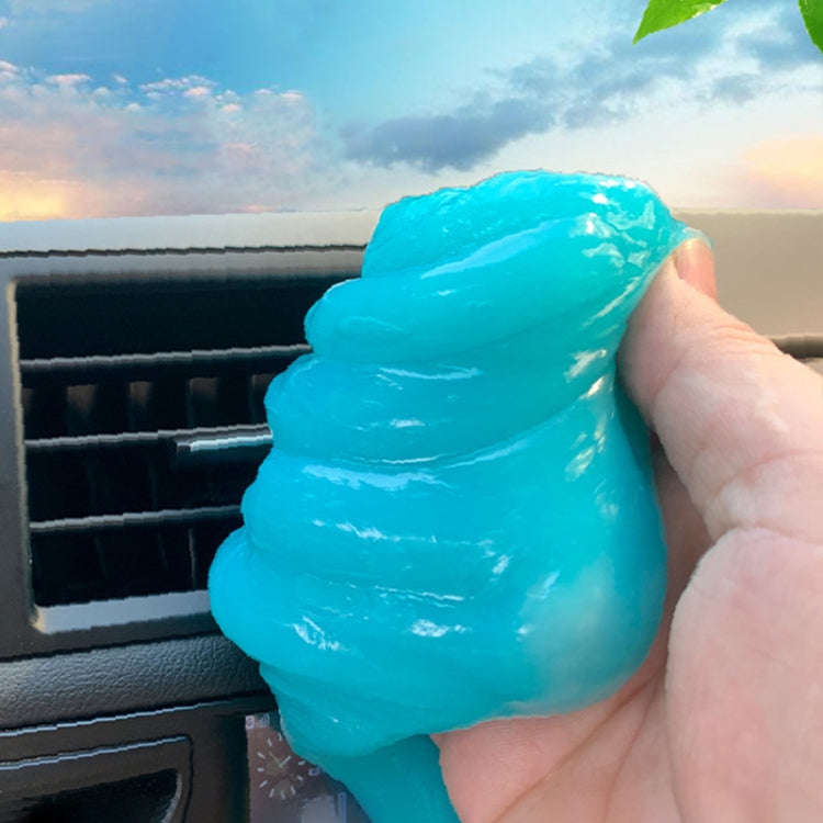 Car Clean Glue Gel Sticker, Sky Blue, Yellow, Transparent