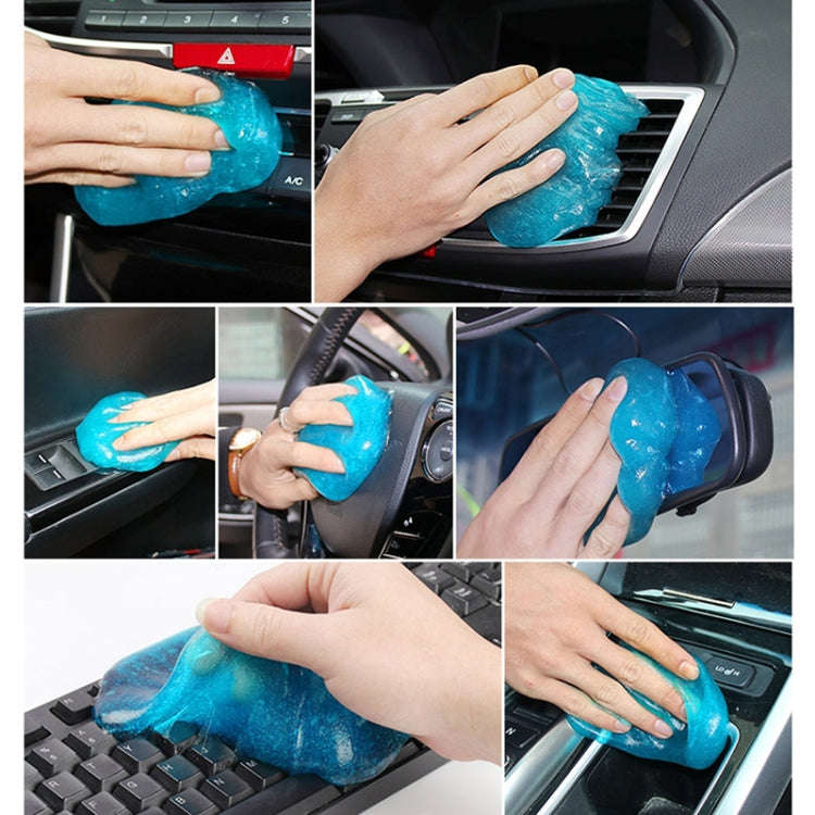 Car Clean Glue Gel Sticker, Sky Blue, Yellow, Transparent