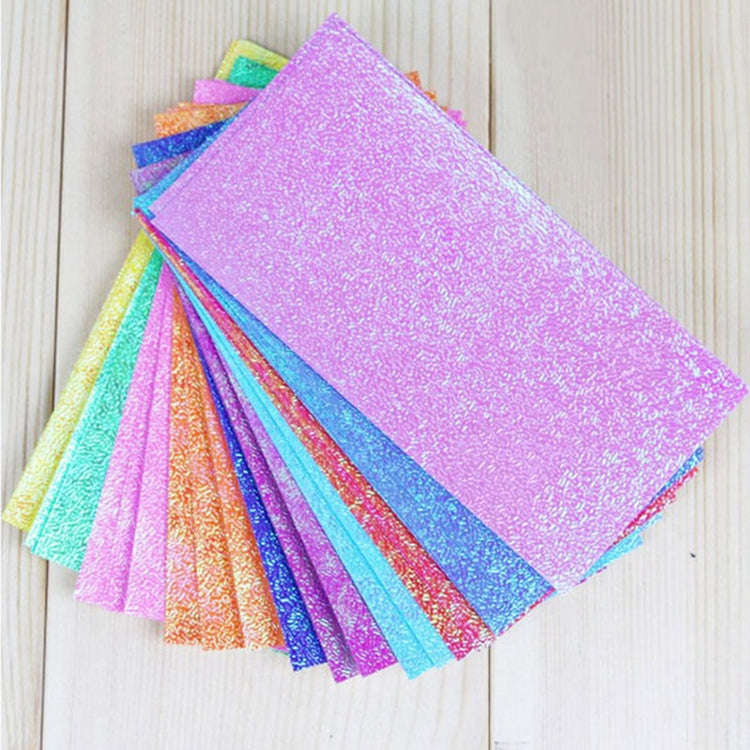 Square Single-Sided Flash Folding Paper Children Handmade DIY Scrapbooking Craft Decoration, 7 x ...