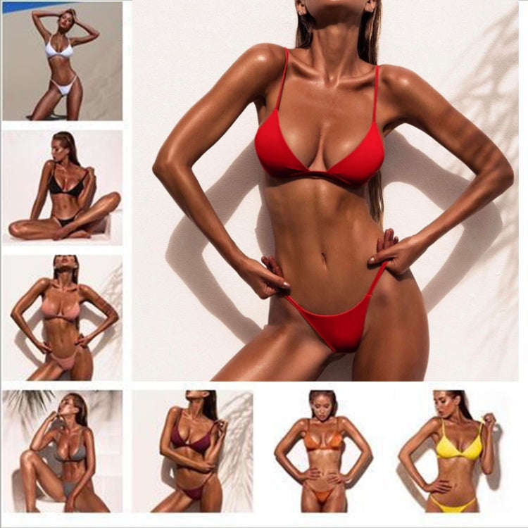 Padded Push Up Ladies Beach Wear Printed Bandage Bikini Set, L, S, M
