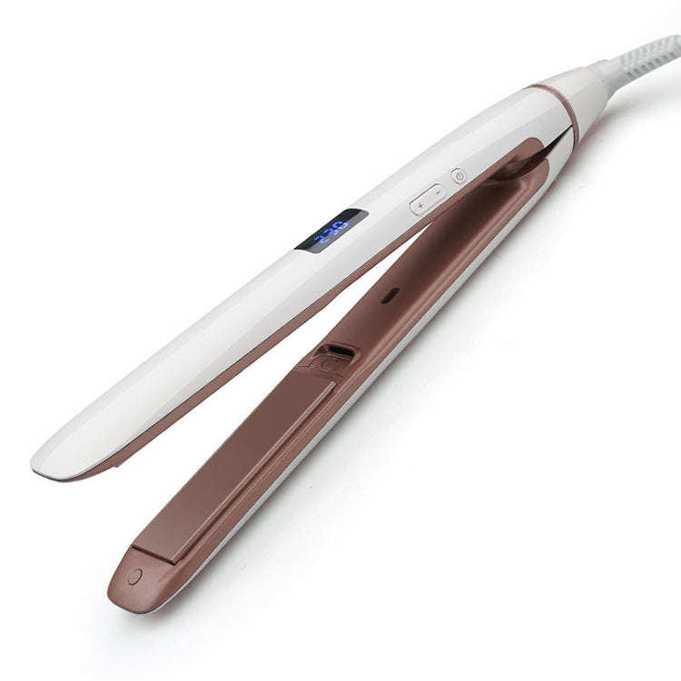 Professional Hair Straightener LED Display Ceramic Coating Plate Ionic Curling Flat Iron