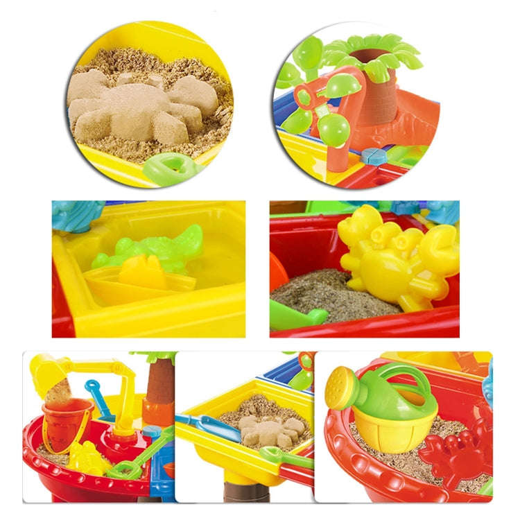Outdoor Sandy Beach Table Toys Set for Kids, Beach Table(Tree and Round Table), Beach Table(Dolph...