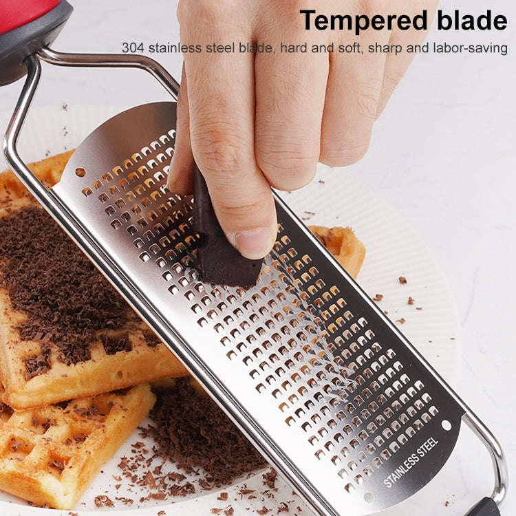 Cheese Grater Stainless Steel Blade Cheese Slicer Lemon Grater Chocolate Scraping Planer with Pro...
