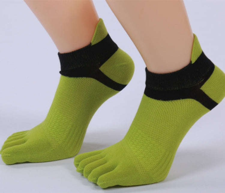 Ladies Finger Socks Cotton Breathable Mesh Socks Sock Mouth Foot Design Split Socks