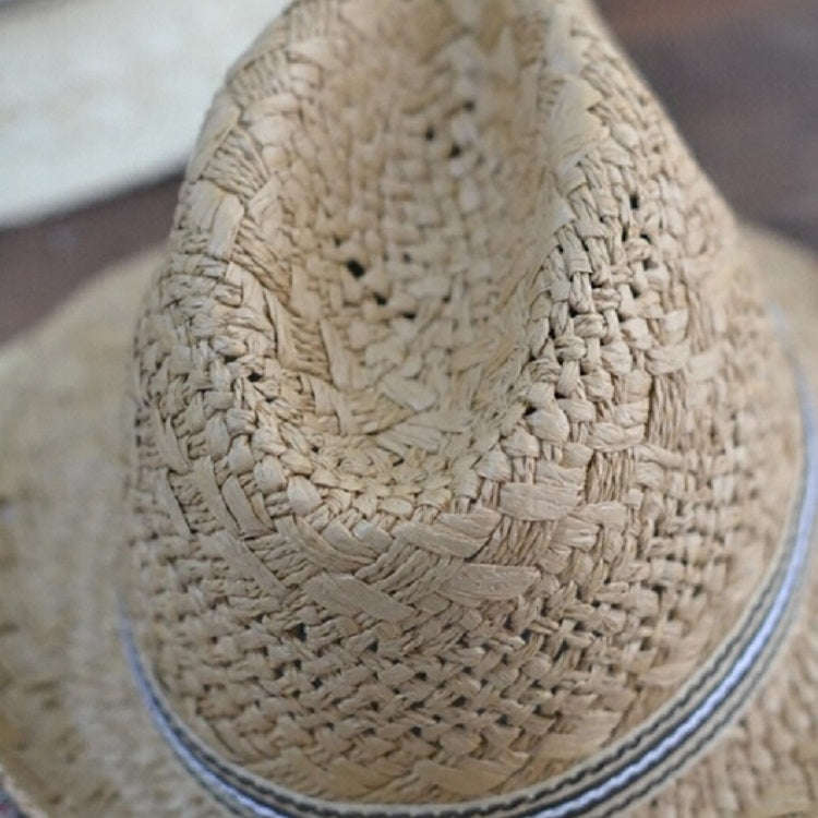 British Style Summer Straw Weaving Panama Beach Sun Hat