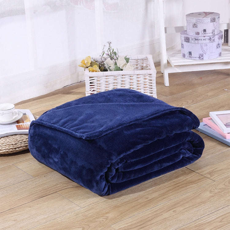 Solid Color Flannel Coral Fleece Blanket Super Soft Plaid Coverlet Sofa Cover Winter Warm Sheets ...