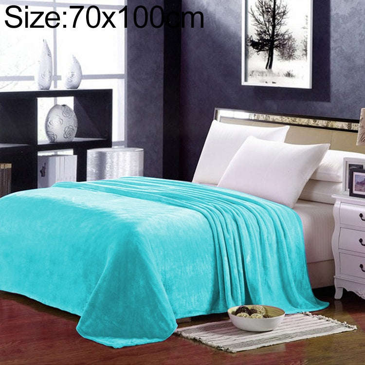 Solid Color Flannel Coral Fleece Blanket Super Soft Plaid Coverlet Sofa Cover Winter Warm Sheets ...