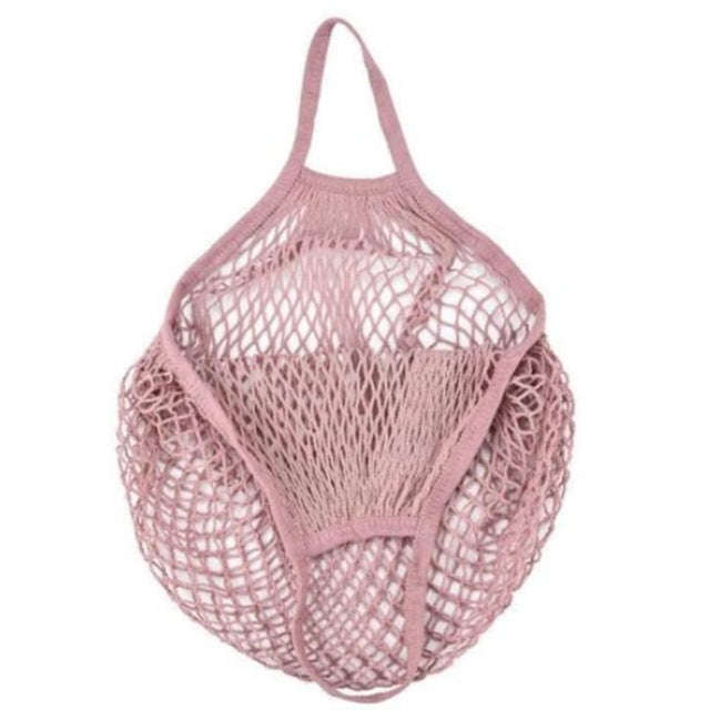 Mesh Shopping Bag Reusable String Fruit Storage Handbag Totes Women Shopping Mesh Net Woven Bag S...