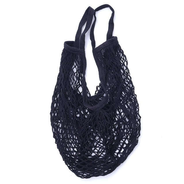Mesh Shopping Bag Reusable String Fruit Storage Handbag Totes Women Shopping Mesh Net Woven Bag S...