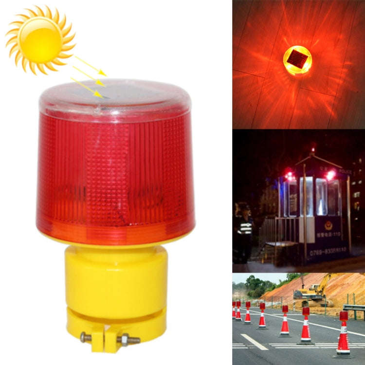 Night Solar Warning Construction Safety Warn Flash Lights Signal Light, Sleeve (Red), Slim handle...