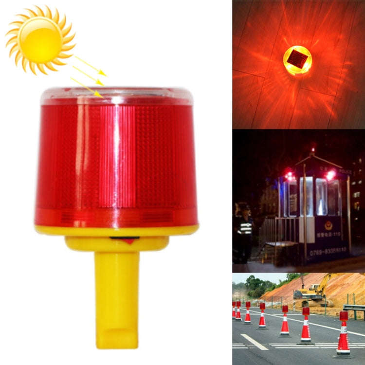 Night Solar Warning Construction Safety Warn Flash Lights Signal Light, Sleeve (Red), Slim handle...