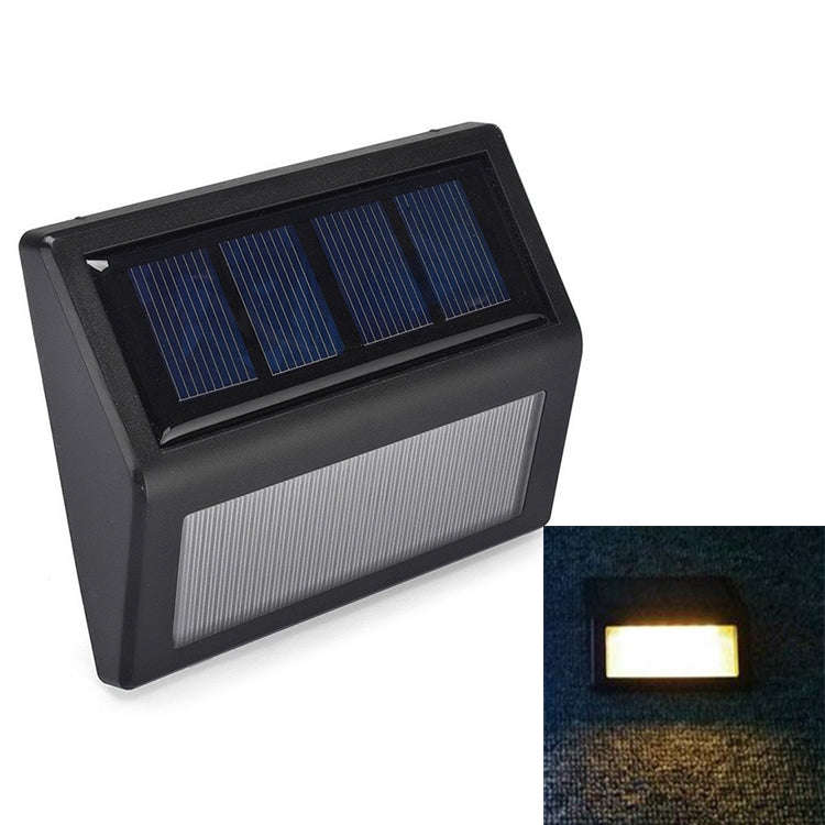 6 LEDs Solar Power IP55 Waterproof Light Sensor Wall Light Deck Lights, White light, Warm Light