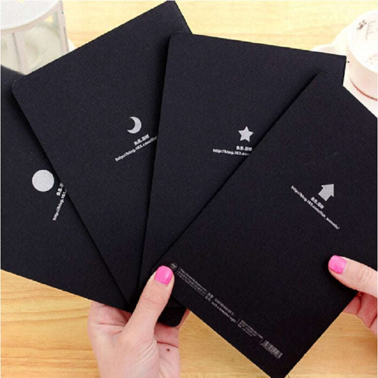 Sketchbook Diary Drawing Painting Graffiti Soft Cover Black Paper Sketch Book Notebook Office Sch...