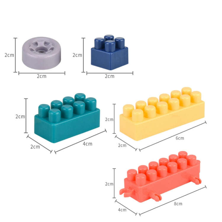 Children Creative Assembling Large Particles of Building Blocks DIY Educational Toys, Random Colo...