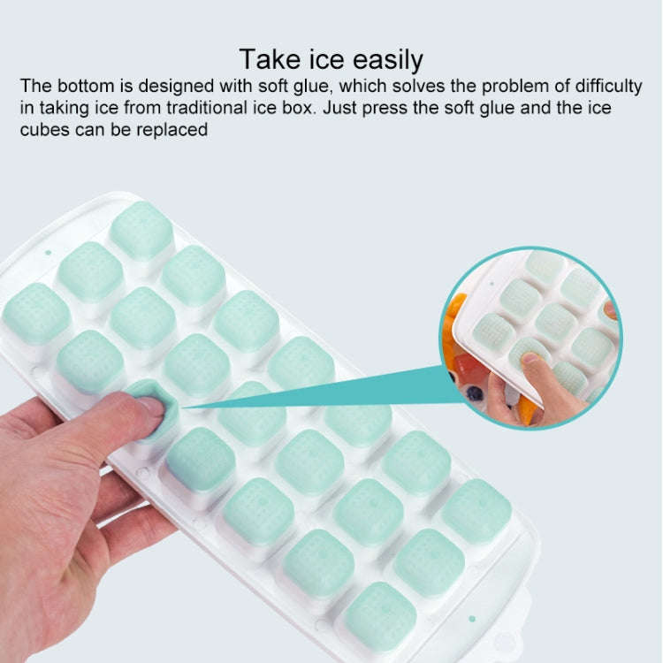 Summer 21 Grid Cool Home-made Ice Cube Ice Box Mould with Lid, 21 Grid(Pink), 21 Grid(Blue), 21 G...