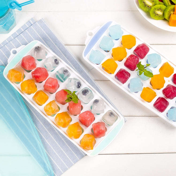 Summer 21 Grid Cool Home-made Ice Cube Ice Box Mould with Lid, 21 Grid(Pink), 21 Grid(Blue), 21 G...