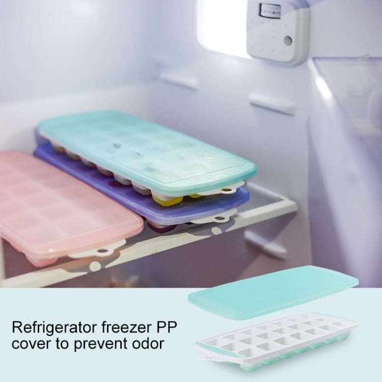 Summer 21 Grid Cool Home-made Ice Cube Ice Box Mould with Lid, 21 Grid(Pink), 21 Grid(Blue), 21 G...
