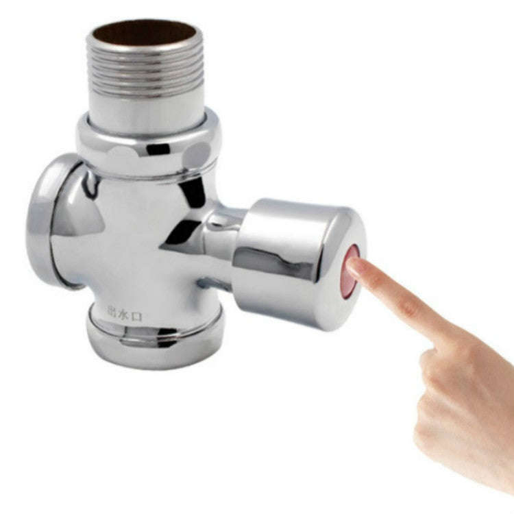 Stool Flush Valve Urinal Delay Valve Hand Press Flush Valve, 25 mm Copper Large, 25 mm Copper Sma...