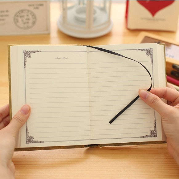 64K Small Pocket Vintage Notebook Handcover Magic Spells Pockets Book Planner Journal Traveler No...
