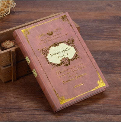 64K Small Pocket Vintage Notebook Handcover Magic Spells Pockets Book Planner Journal Traveler No...