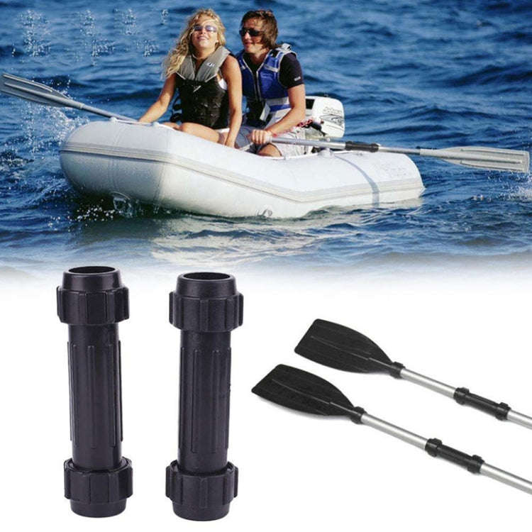 2 PCS Rubber Boat Paddle Connection Tube Universal Connector Boat Accessories for 26-28mm Rod, Ru...