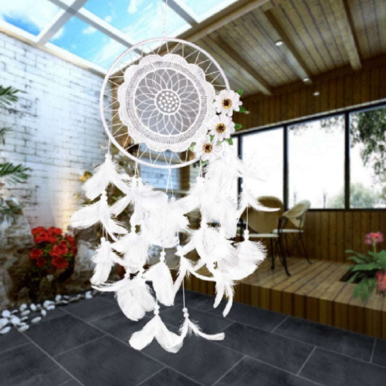 Pure White Flower Dream Catcher Home Decoration Crafts, MS8021