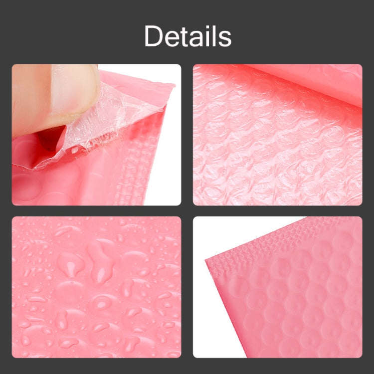 50 PCS Pink Co-Extrusion Film Bubble Bag Logistics Packaging Thickened Packaging Bag, 25x30cm, 32...