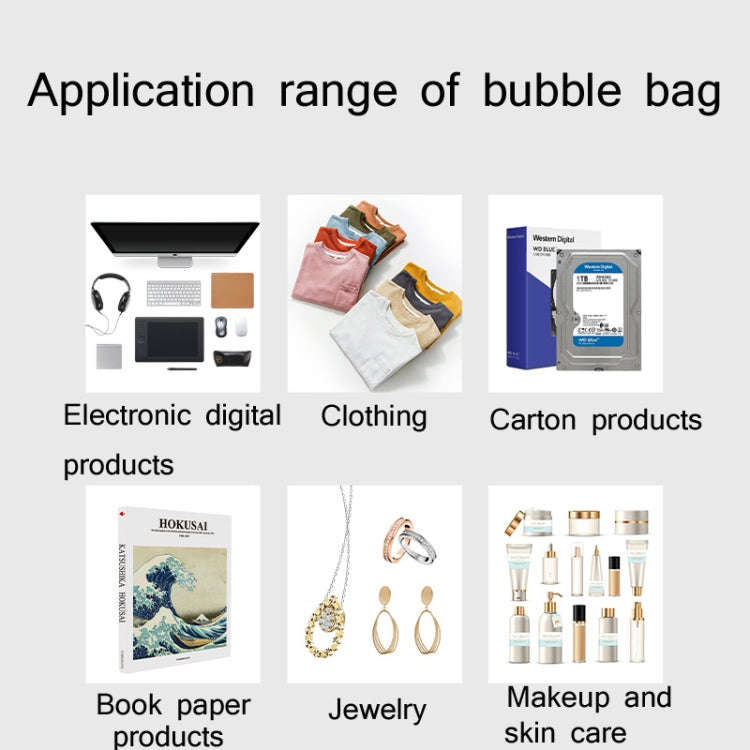 50 PCS Pink Co-Extrusion Film Bubble Bag Logistics Packaging Thickened Packaging Bag, 25x30cm, 32...
