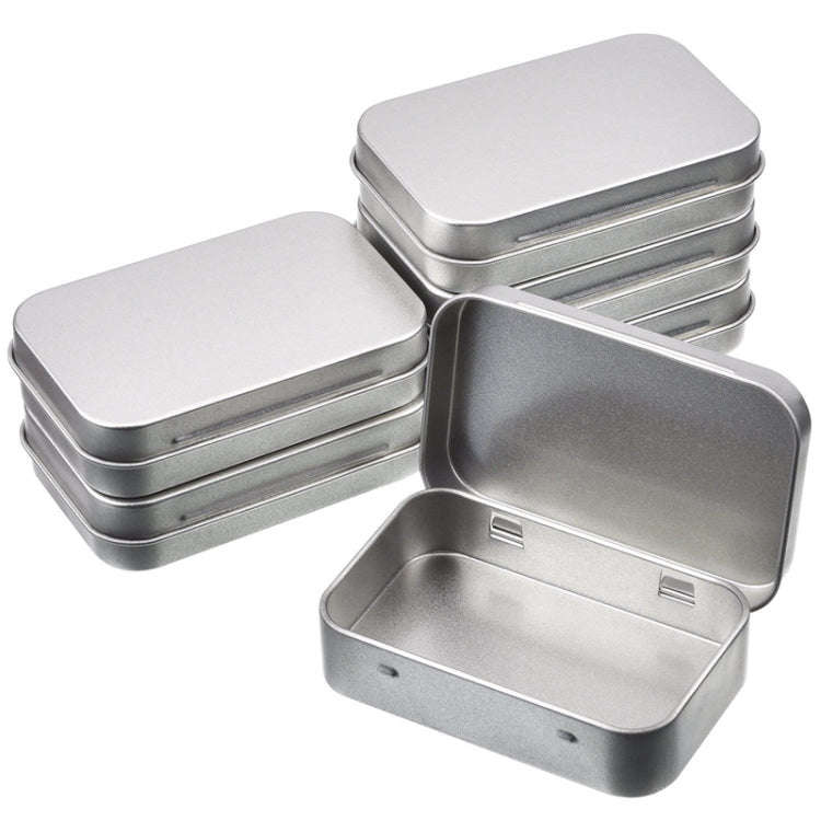 Rectangular Metal Storage Box Tinplate Business Card Storage Box, 11.5x8.5x2.2cm