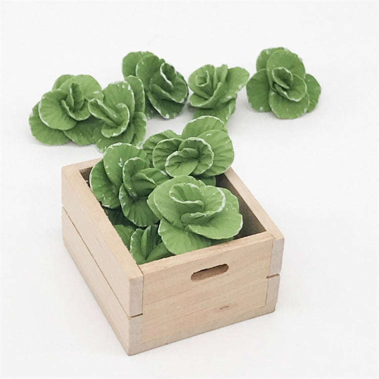 5 PCS 1:12  Mini House Toy Vegetable Simulation Cabbage Kitchen Accessory Mini House Toy, 5 PCS C...