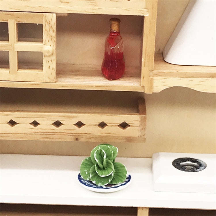 5 PCS 1:12  Mini House Toy Vegetable Simulation Cabbage Kitchen Accessory Mini House Toy, 5 PCS C...
