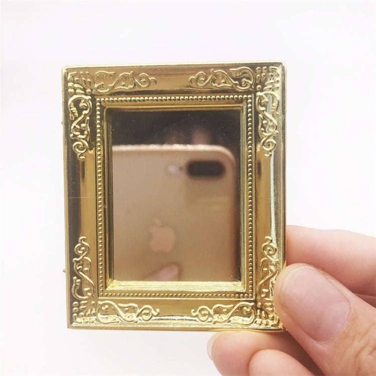 1:12 Mini House Toy Simulation Wall Mirror for Bedroom, Wall Mirror