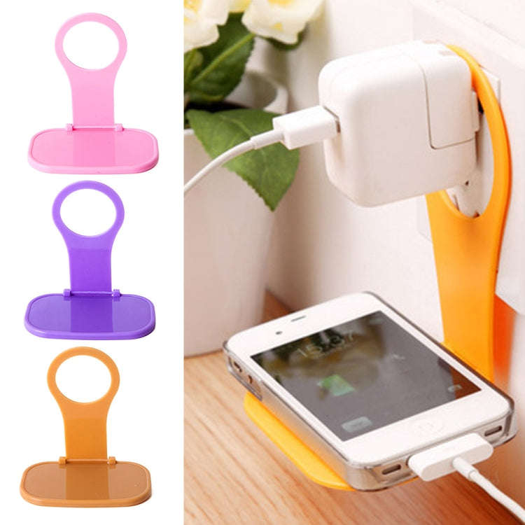 4 PCS Creative Collapsible Plastic Mobile Phone Charging Stand Portable Mobile Phone Charging Com...