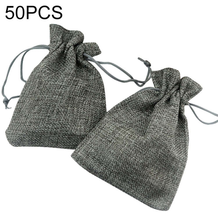 50 PCS Multi size Linen Jute Drawstring Gift Bags Sacks Wedding Birthday Party Favors Drawstring ...