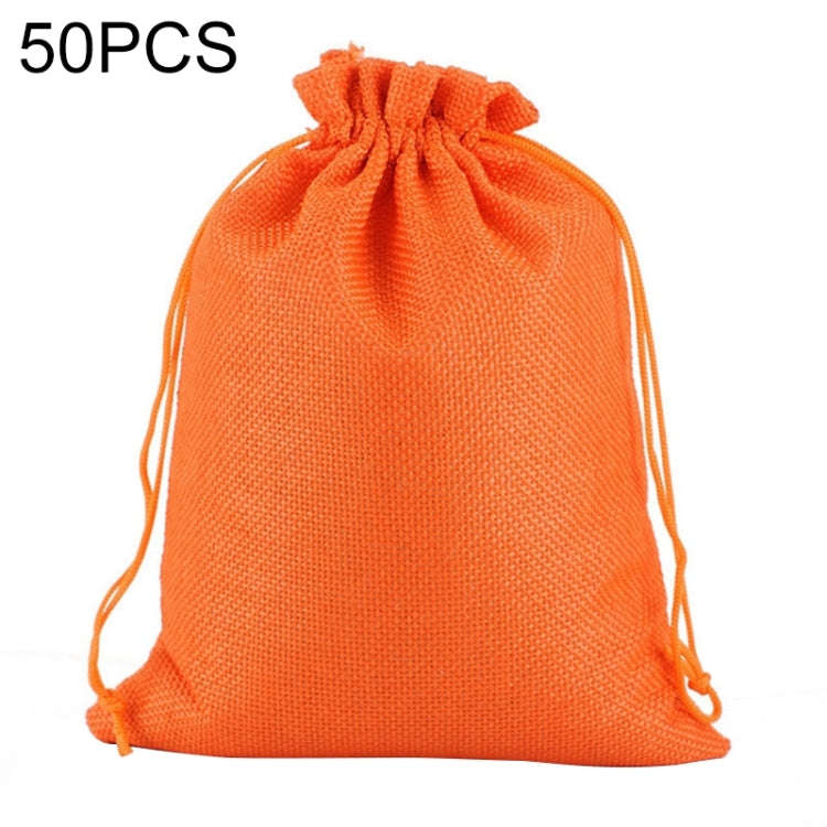 50 PCS Multi size Linen Jute Drawstring Gift Bags Sacks Wedding Birthday Party Favors Drawstring ...